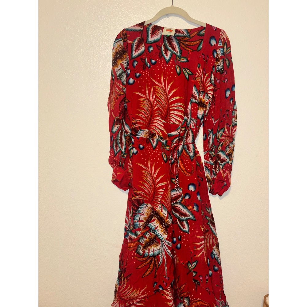 Farm Rio Winter Leaf Maxi Dress
In Red Multi color S - Picture 3 of 10